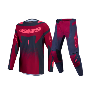 Alpinestars Women Motocross Gear 2027 Stella Techstar Swan - Crimson / Dark Grey / Rouge Red