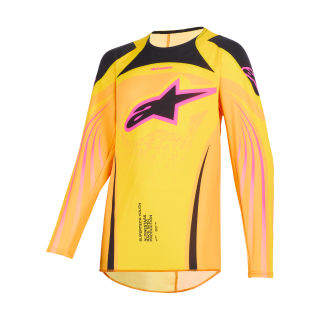 Alpinestars Youth Motocross Jersey 2026 Supertech Nomur - Orange / Yellow / Pink