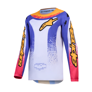Alpinestars Youth Motocross Gear 2027 Fluid Drag - Light Lilac / Blue / Iris / Gold