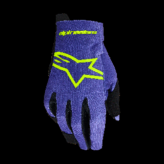 Alpinestars Youth Motocross Gloves 2026 Radar - Purple / Fluo Yellow