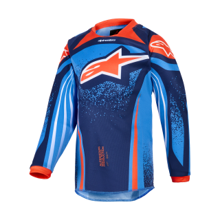 Alpinestars Mini Motocross Jersey 2026 Racer Nomur - Dark Navy / Orange / Ucla / Blue