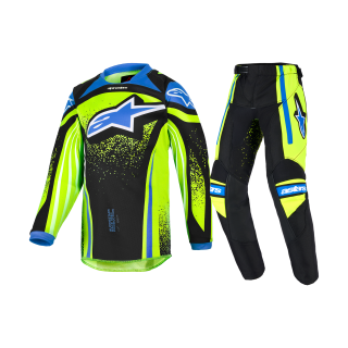 Alpinestars Mini Motocross Gear 2026 Racer Nomur - Dark Navy / Fluo Yellow / Ucla / Blue