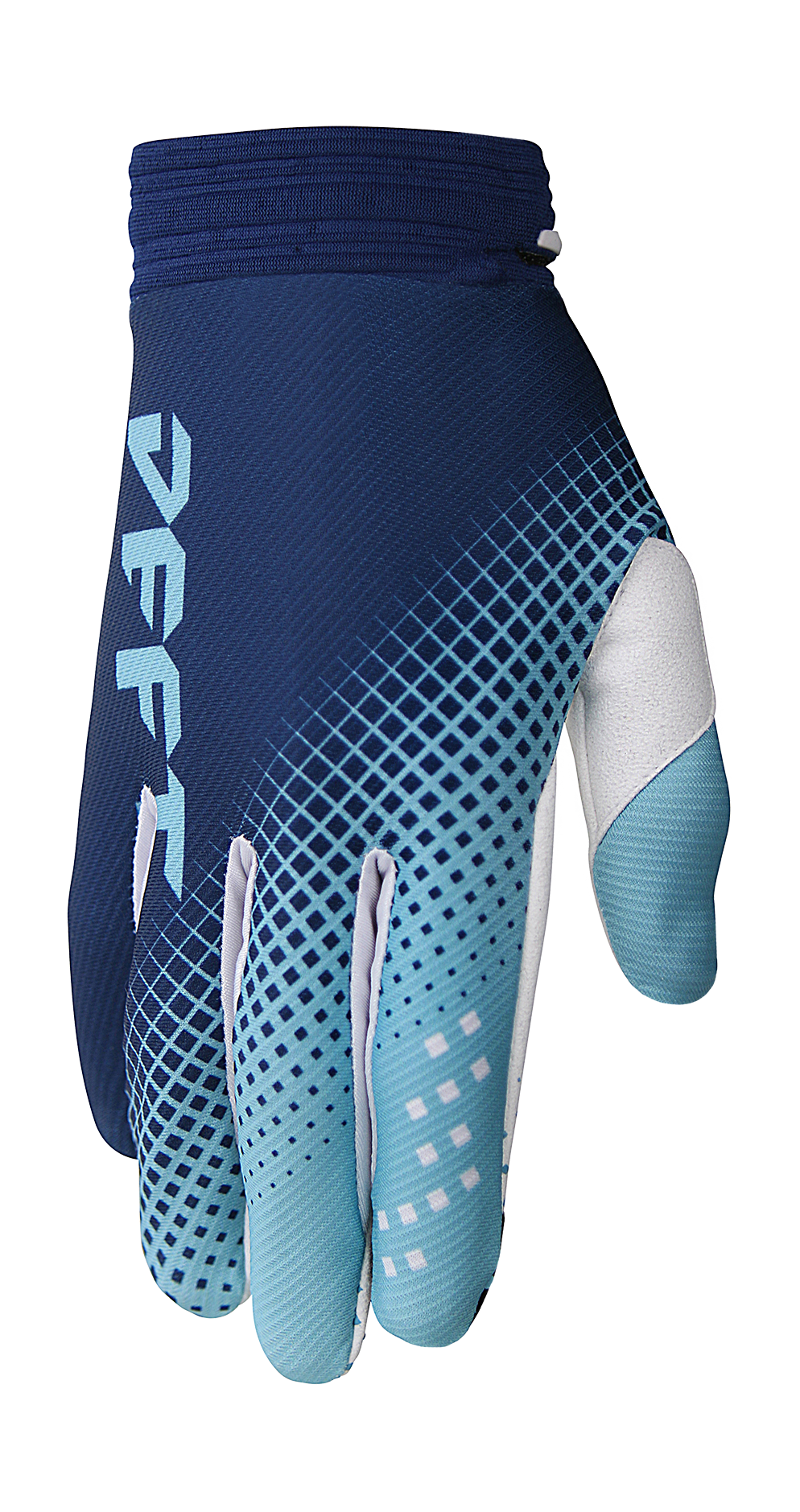 Deft Family Motocross Gloves CATALYST Checker - Blue
