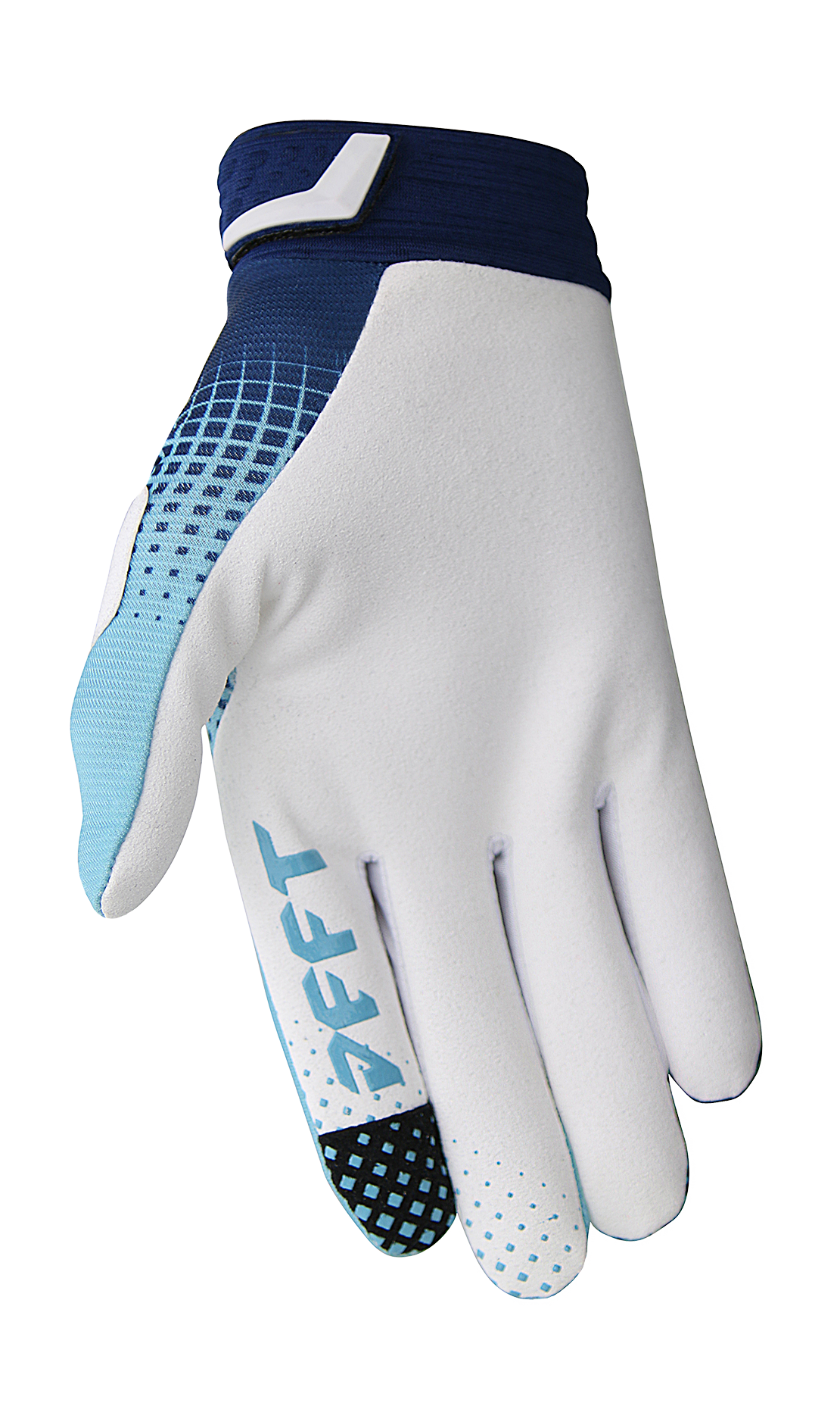 Deft Family Motocross Gloves CATALYST Checker - Blue