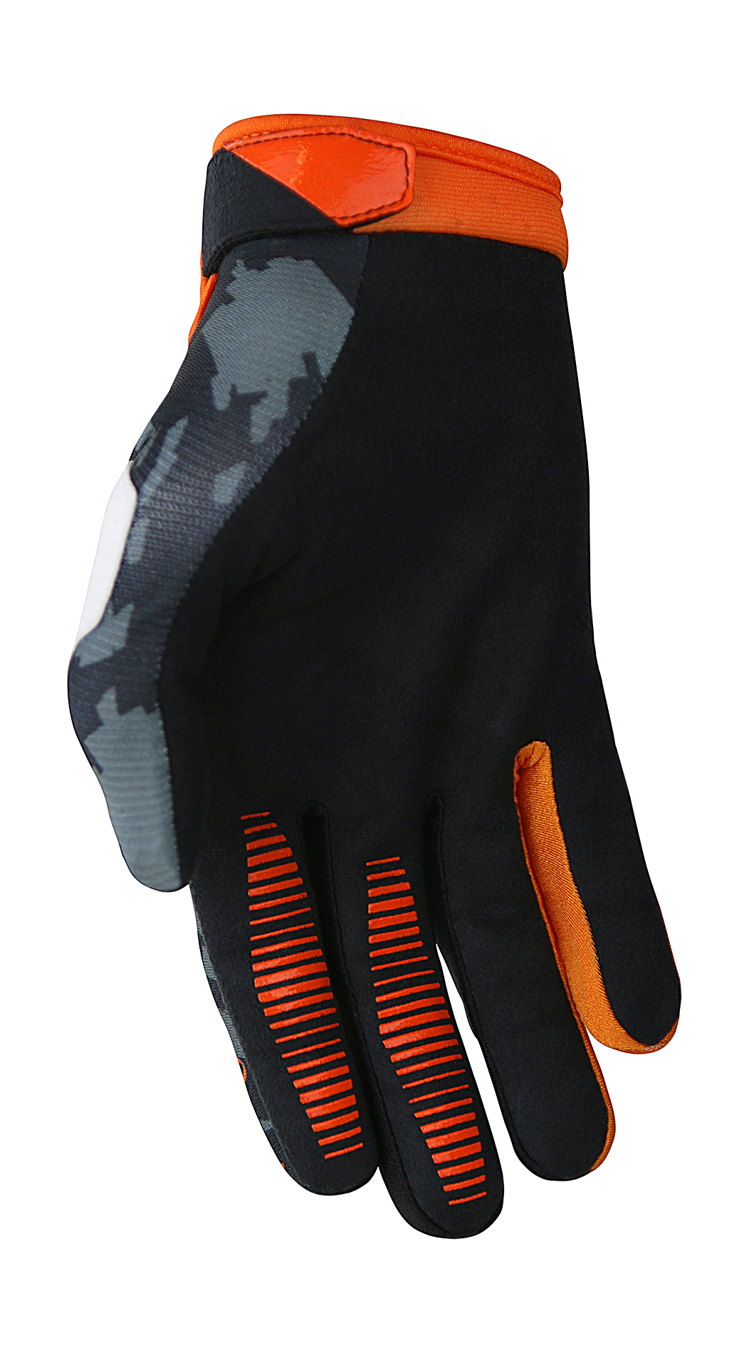 Deft Family Motocross Gloves EQVLNT Camo - Orange