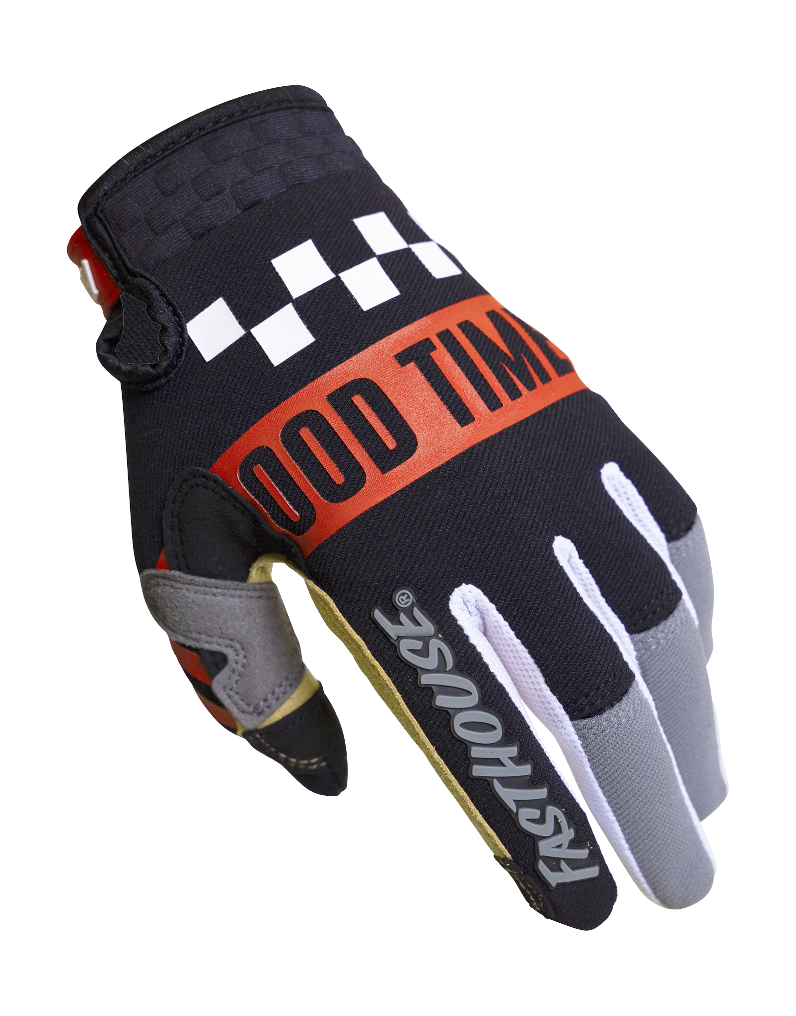 Fasthouse Motocross Gloves Speed Style Domingo - Grey / Black
