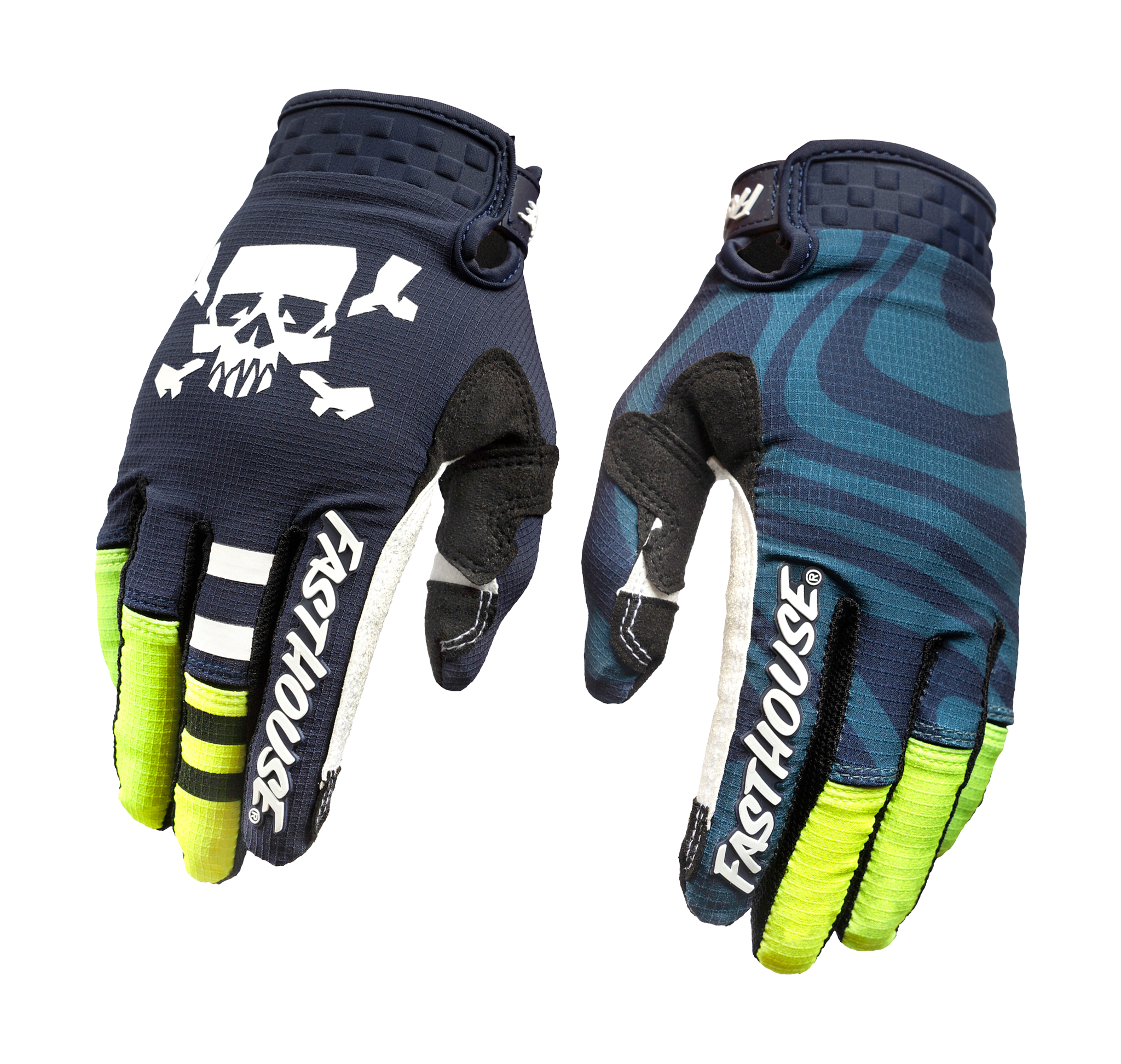 Fasthouse Motocross Gloves Speed Style Nova - Navy