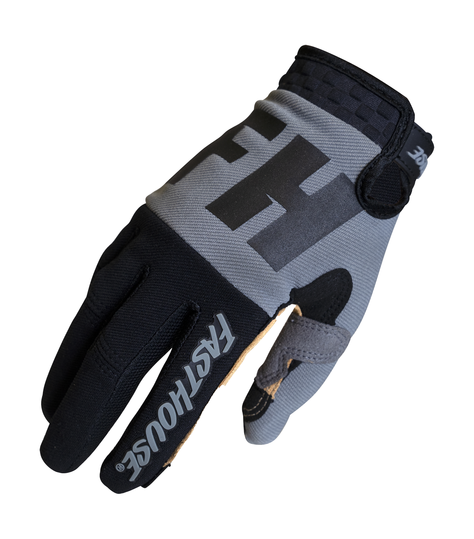 Fasthouse Motocross Gloves Speed Style Remnant - Grey / Black