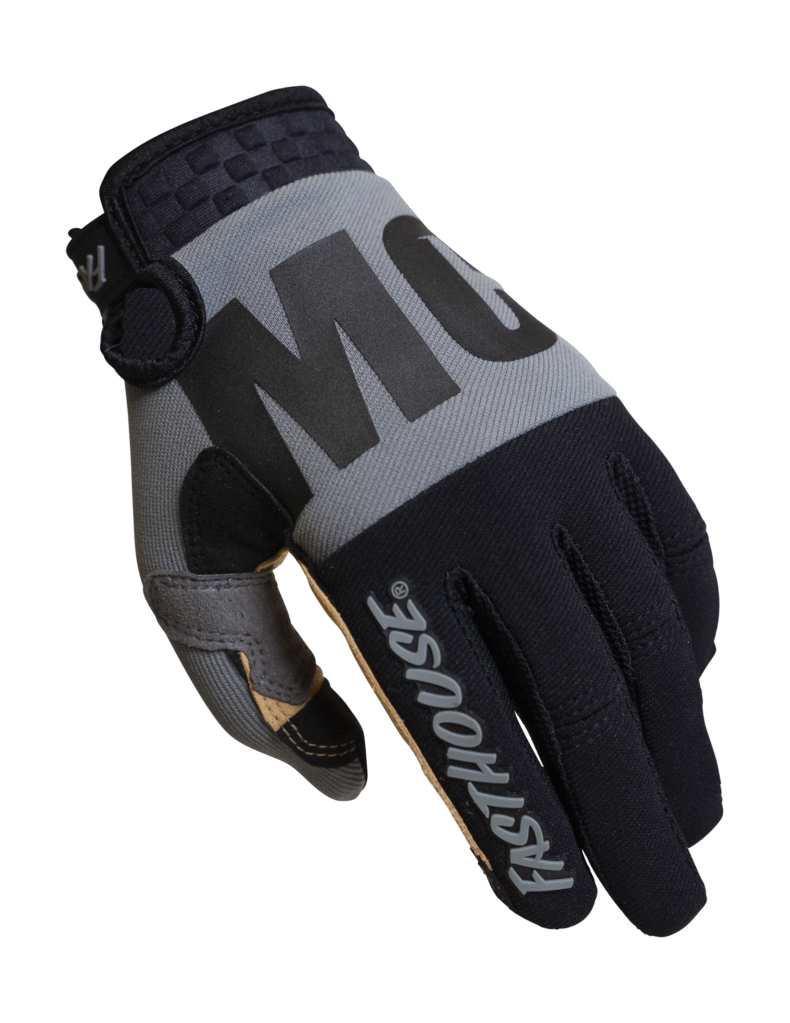 Fasthouse Motocross Gloves Speed Style Remnant - Grey / Black