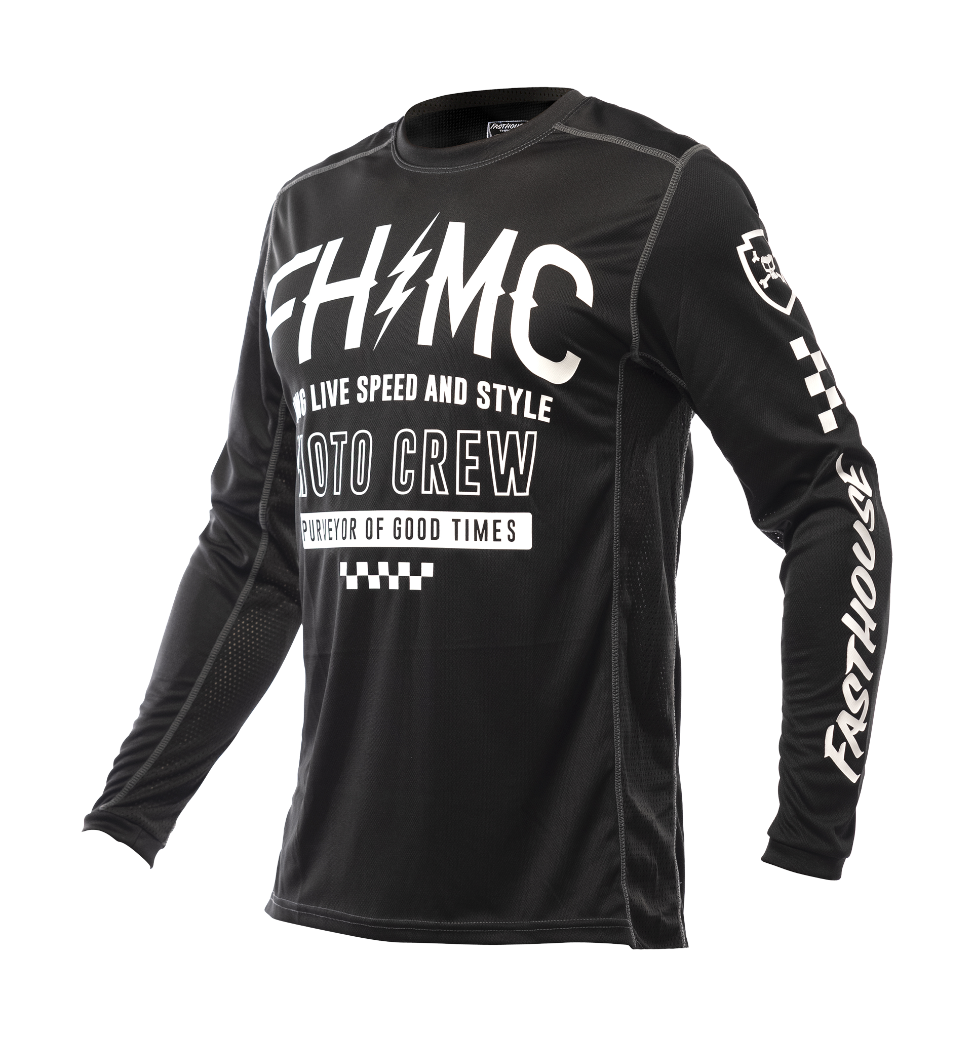 Fasthouse Youth Motocross Jersey Grindhouse Cypher - Black