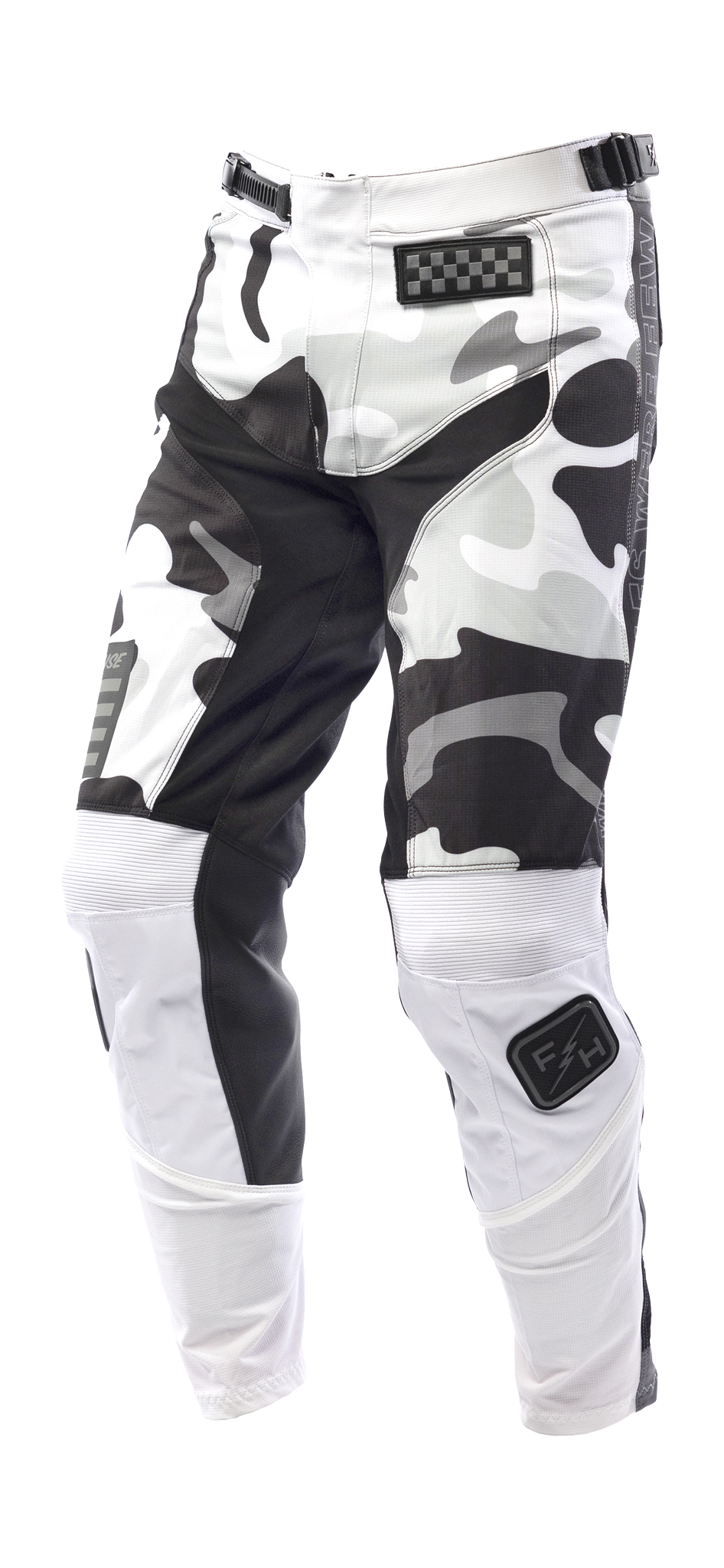Fasthouse Youth Motocross Pants Grindhouse Riot - White / Black