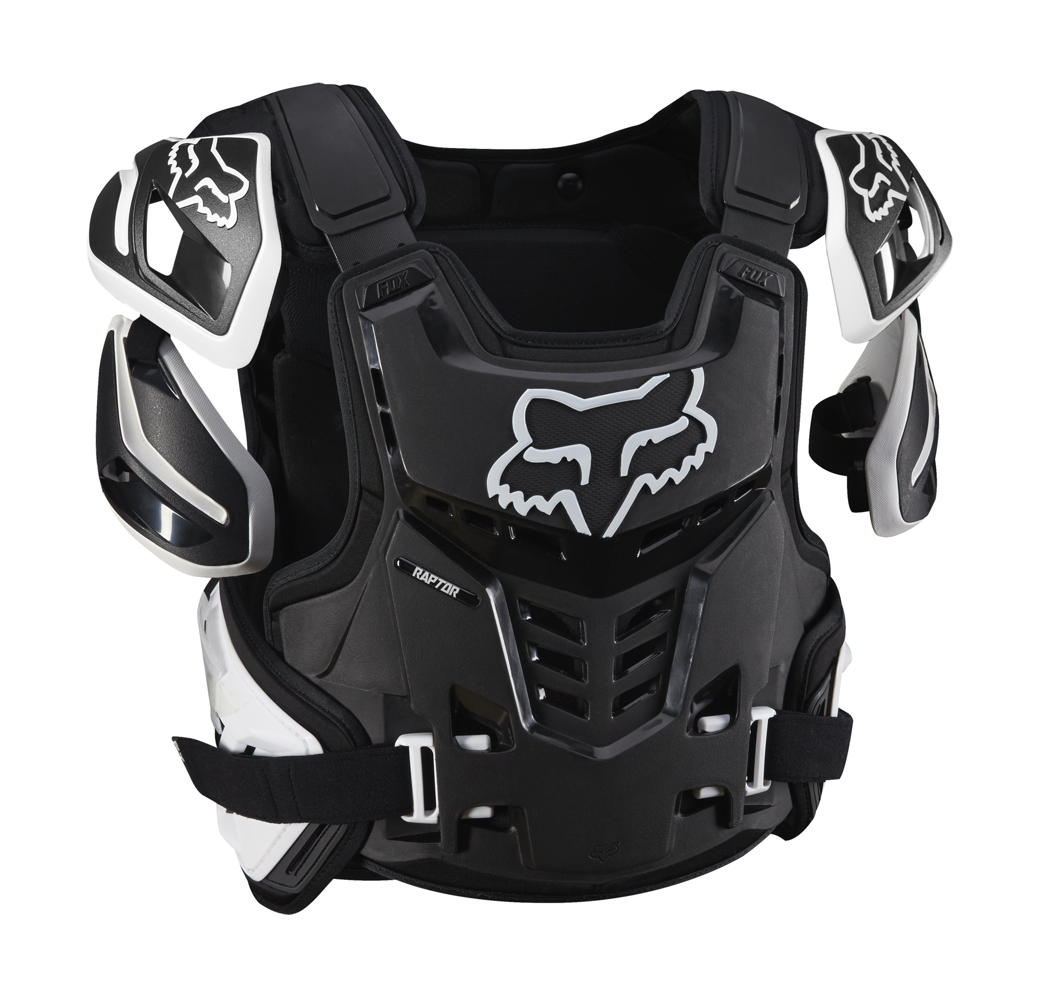 Fox Chest Protector Raptor - Black / White