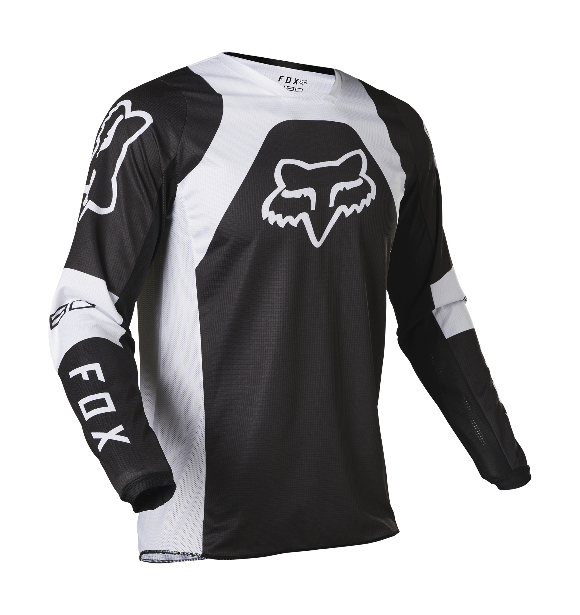 Fox Motocross Jersey 180 Lux - Black / White