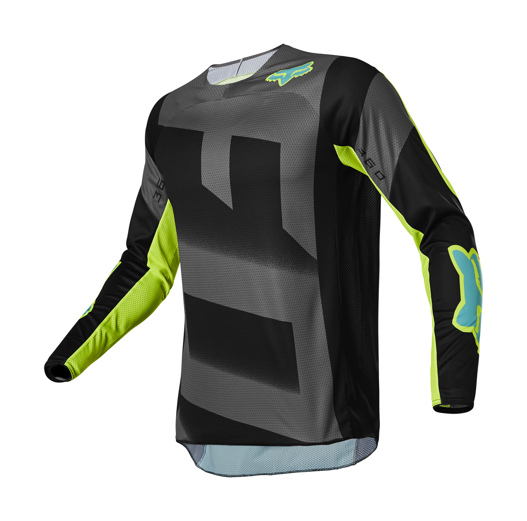 Fox Motocross Jersey 360 Rkane - Grey / Yellow