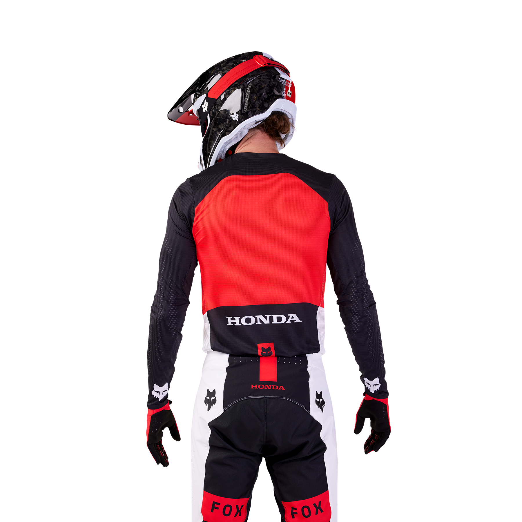 Fox Motocross Jersey Flexair Honda - Black / White