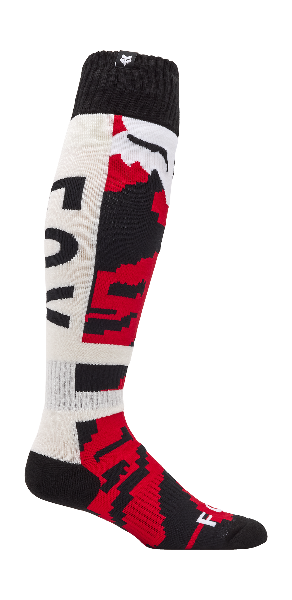 Fox Motocross Socks 180 Kairos - White / Fluo Red