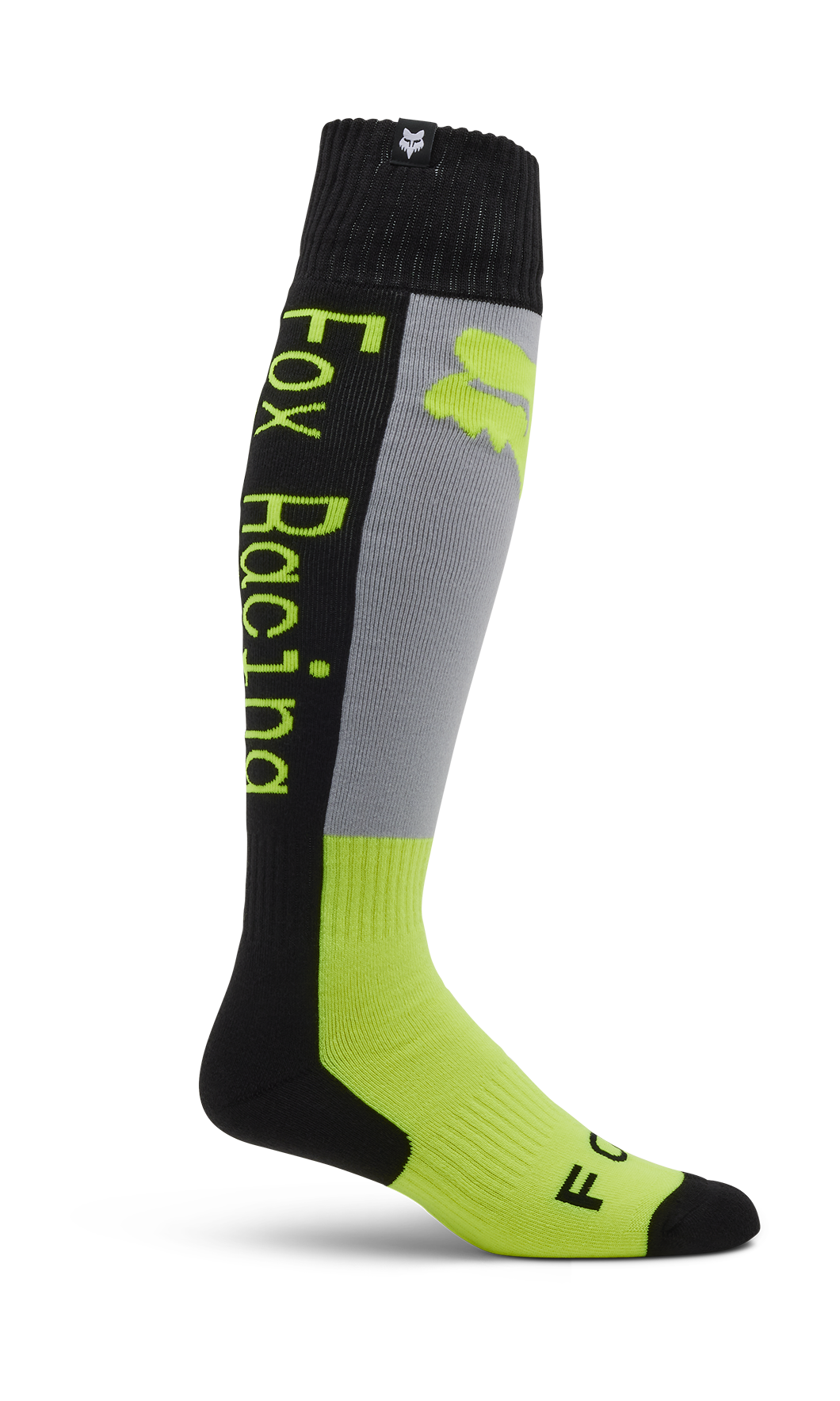 Fox Motocross Socks 180 Lean - Grey / Yellow