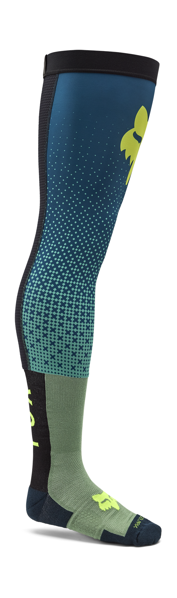 Fox Motocross Socks Long Kneebrace Flexair Fracture - Spearmint