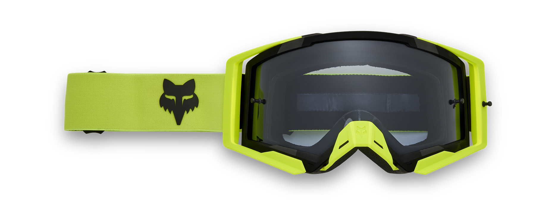 Fox Motocross Goggle Airspace II Core - Flo Yellow - Grey