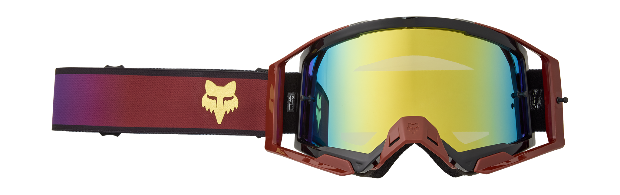 Fox Motocross Goggle Airspace II Drip - Rust - Gold Spark
