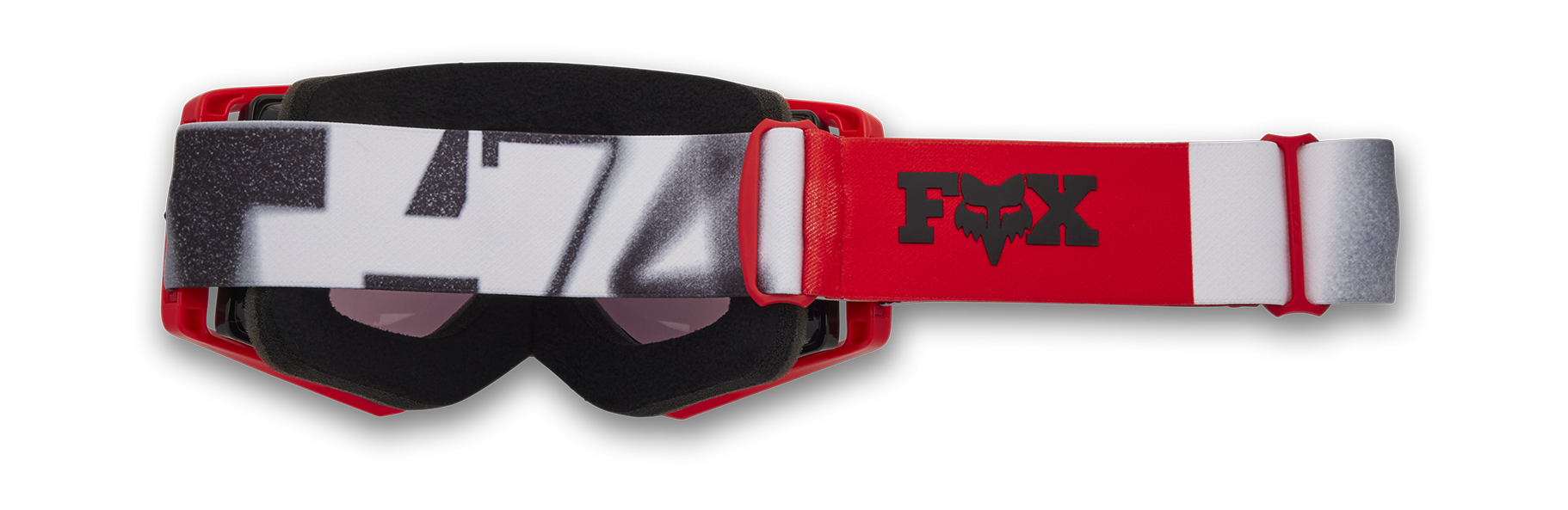 Fox Motocross Goggle Airspace II SEVENTY4 - Fluo Red - Vivid Red Spark