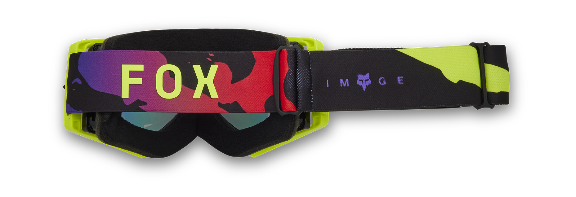 Fox Motocross Goggle Airspace II Throttle - Black / Yellow - Red Spark