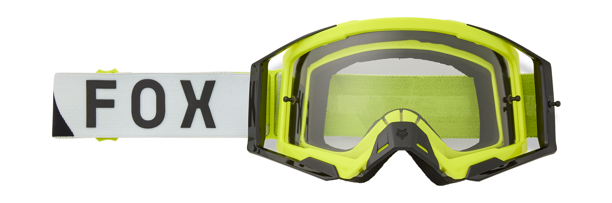 Fox Motocross Goggle Airspace II Tine - Fluo Yellow - Grey
