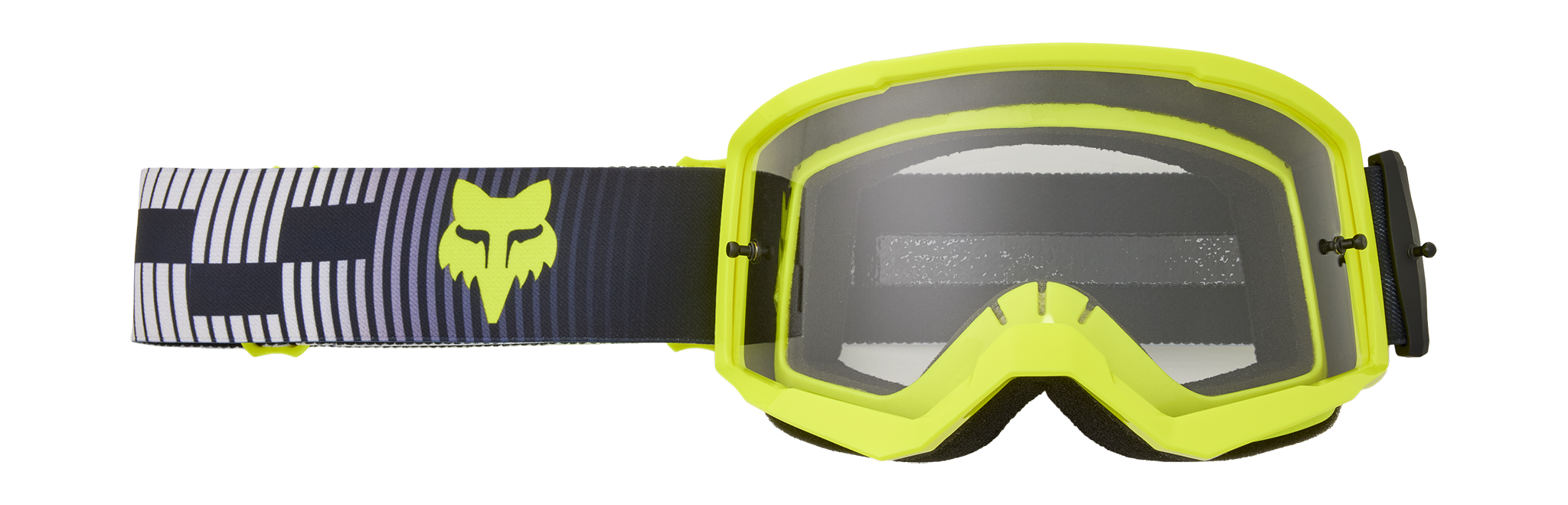 Fox Motocross Goggle Main II Collect - Grey / Yellow - Clear