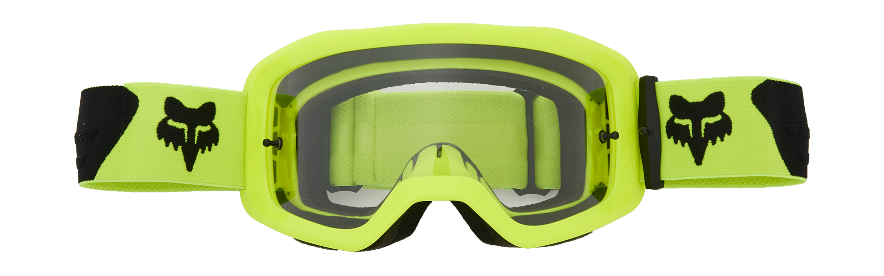 Fox Motocross Goggle Main II Core - Flo Yellow / Black - Clear