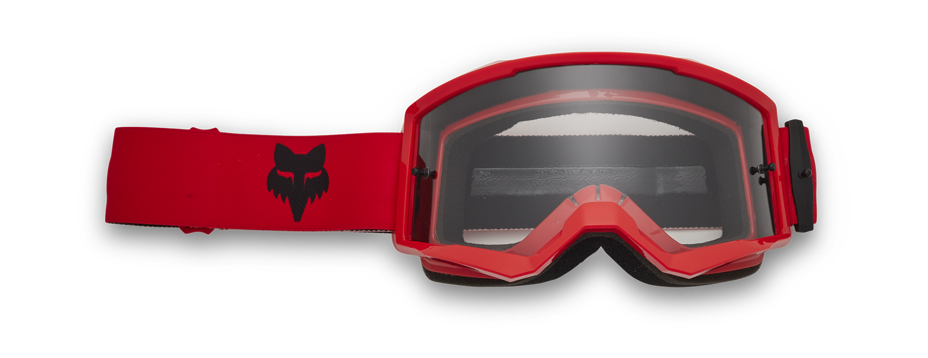 Fox Motocross Goggle Main II Core - Fluo Red - Clear