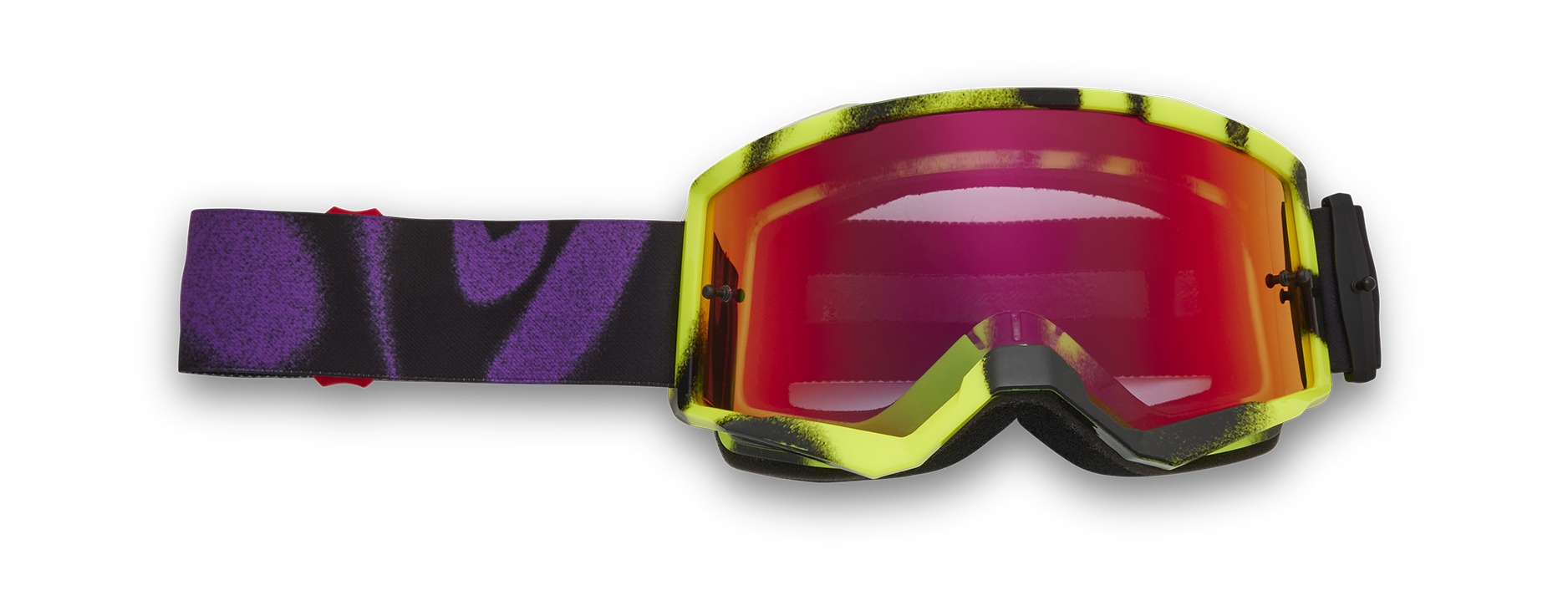 Fox Motocross Goggle Main II Emotion - Fluo Red - Red Spark
