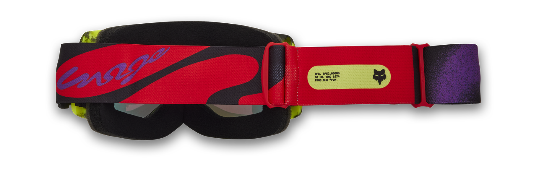 Fox Motocross Goggle Main II Emotion - Fluo Red - Red Spark