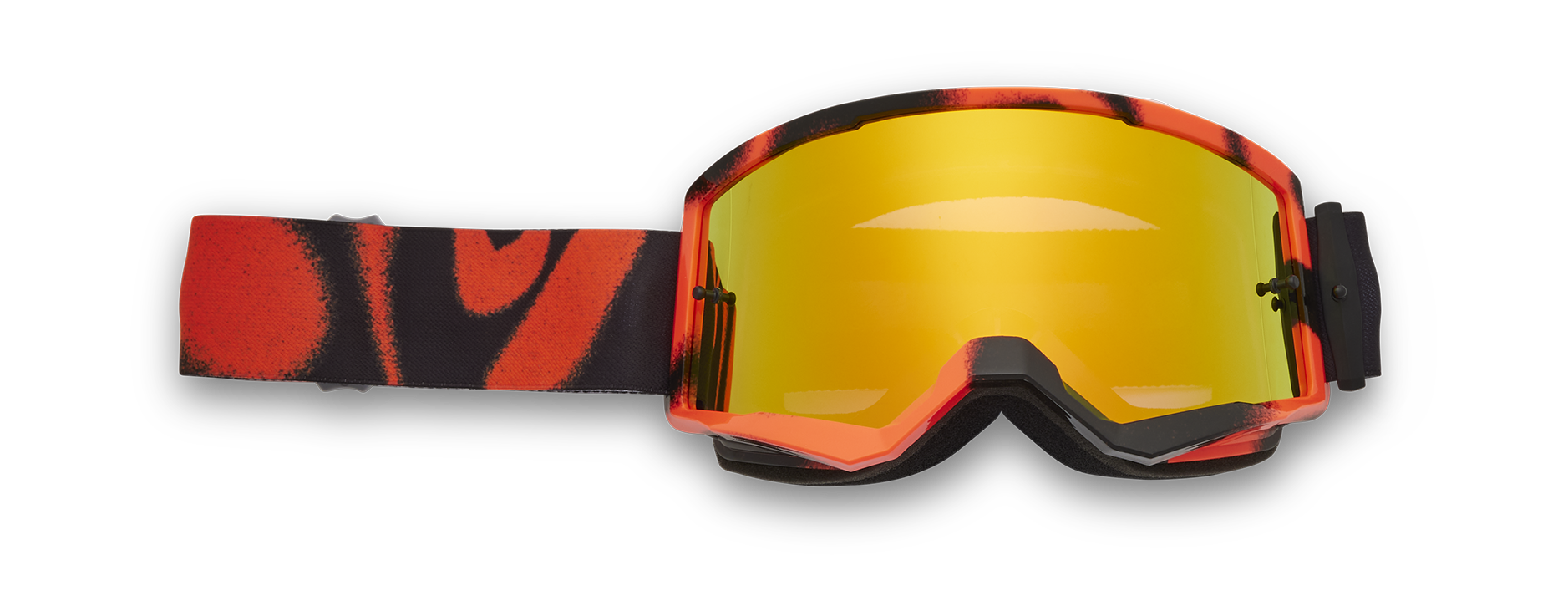 Fox Motocross Goggle Main II Emotion - Steel Grey - Orange Spark