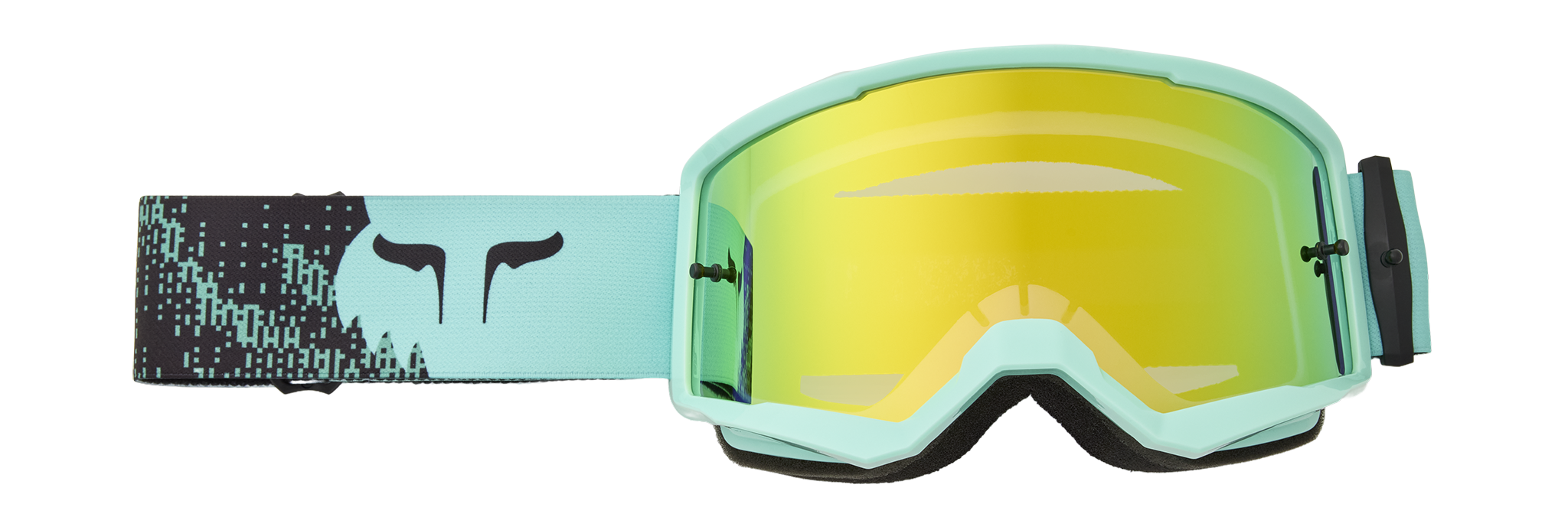 Fox Motocross Goggle Main II Kairos - Turquoise - Green Spark