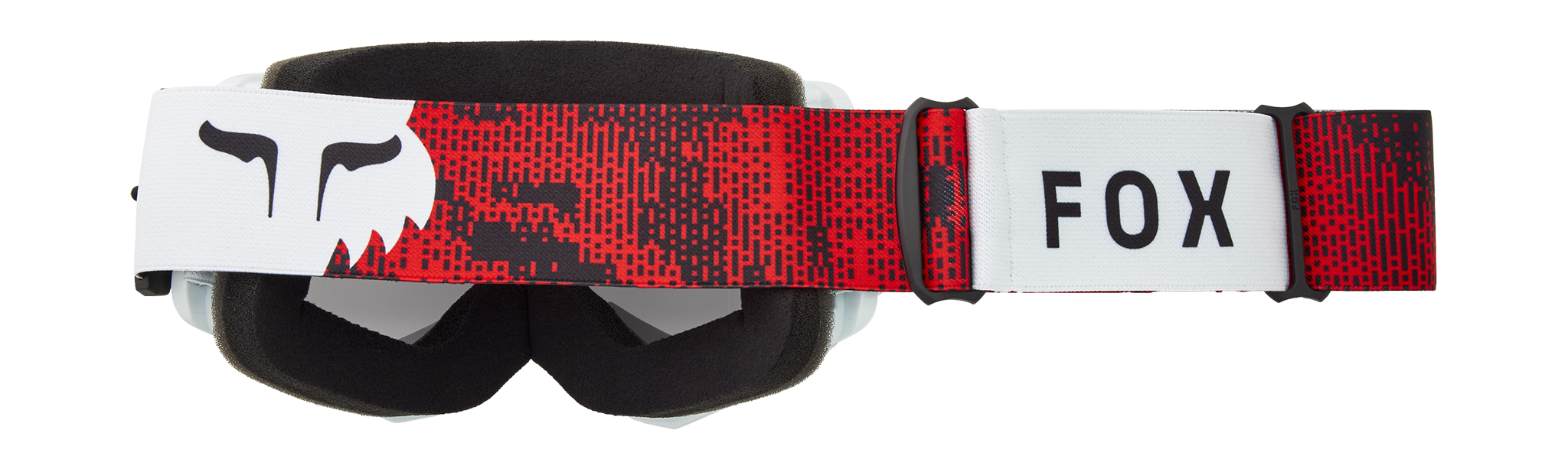 Fox Motocross Goggle Main II Kairos - White / Fluo Red - Chrome Spark