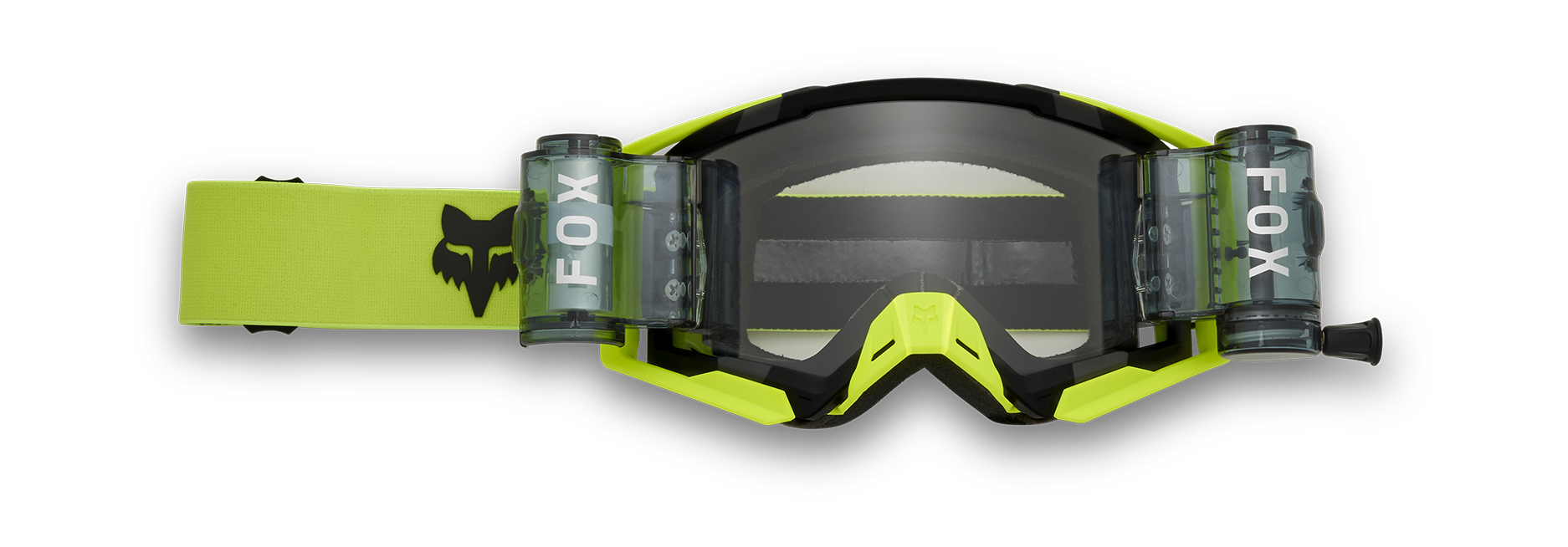 Fox Motocross Goggle Roll-Off Airspace II - Fluo Yellow - Clear