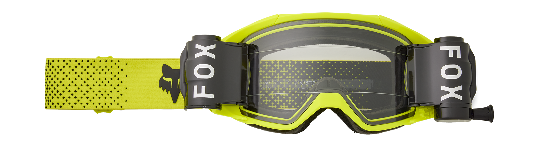 Fox Motocross Goggle Roll-Off Vue - Fluo Yellow - Clear