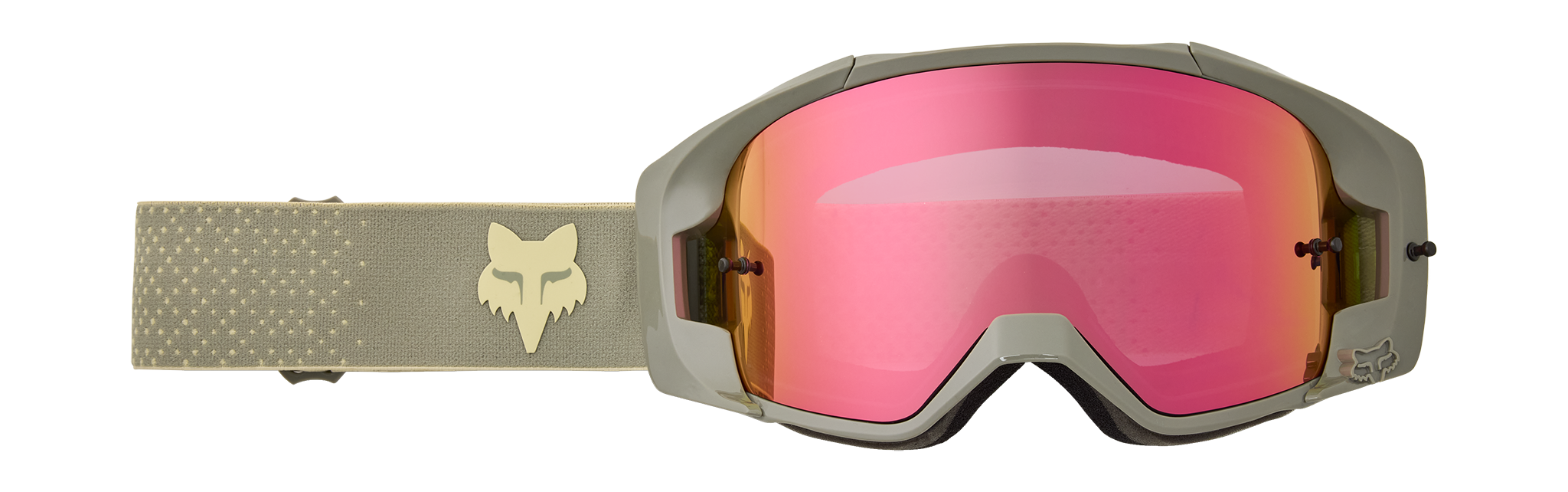 Fox Motocross Goggle Vue Core - Cream - Injected Vivid Pink