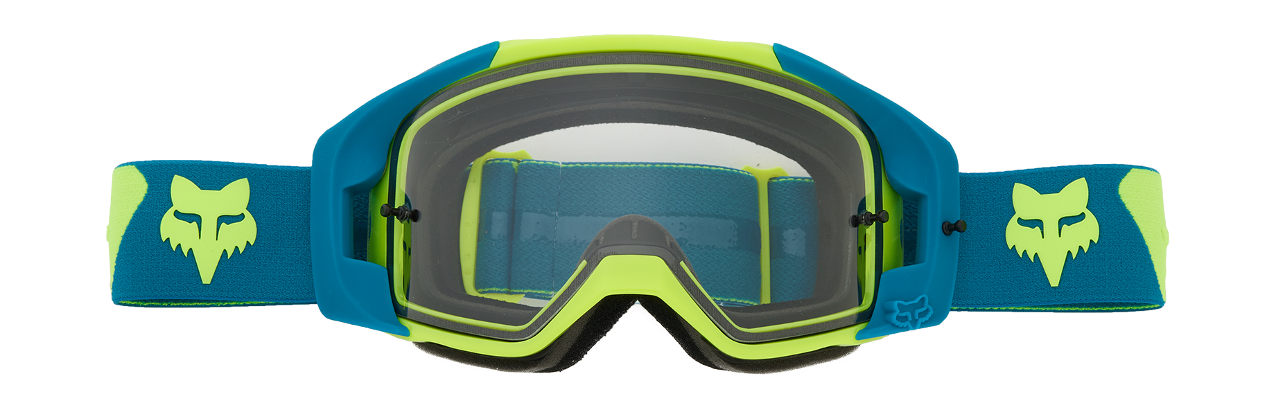 Fox Motocross Goggle Vue Core - Flo Yellow - Clear