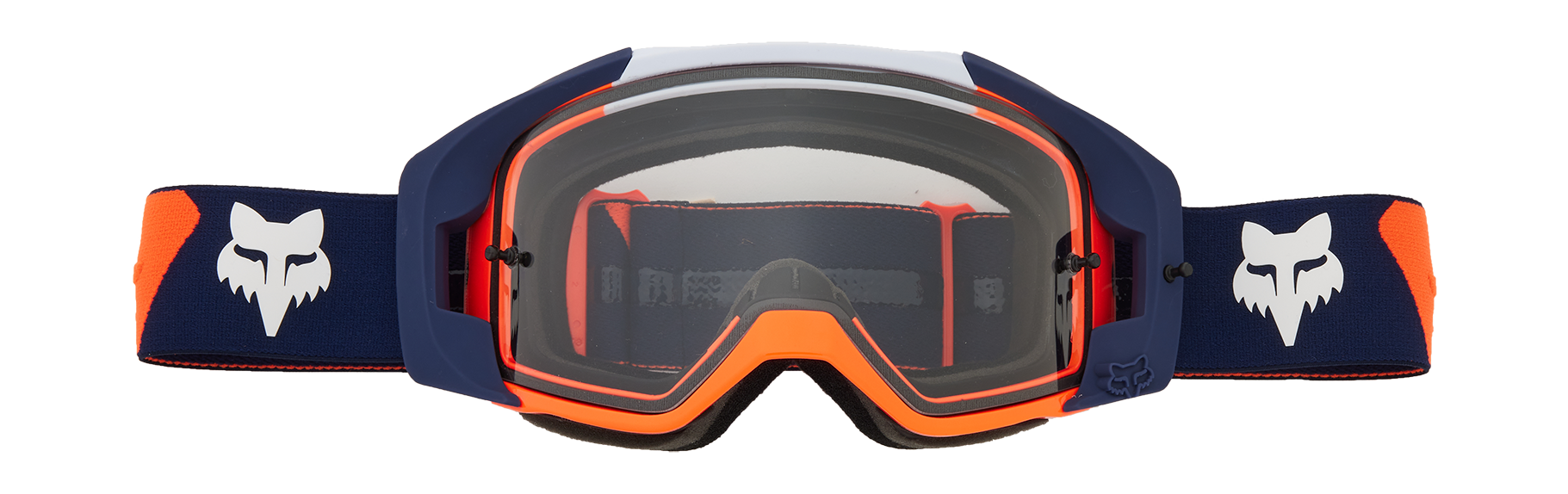 Fox Motocross Goggle Vue Core - Flo Orange - Clear