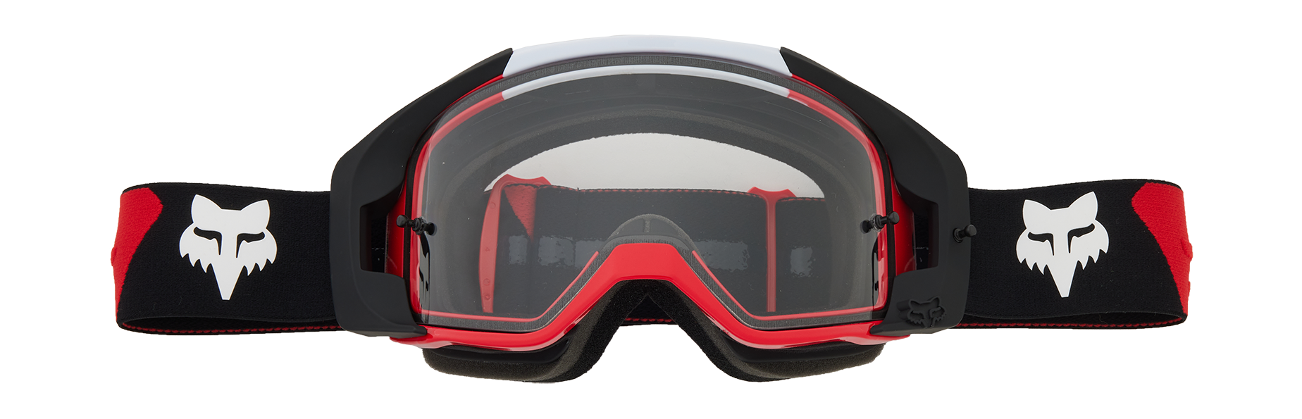 Fox Motocross Goggle Vue Core - Flo Red - Clear