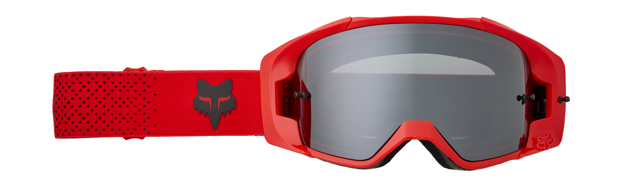 Fox Motocross Goggle Vue Core - Fluo Red - Chrome Spark