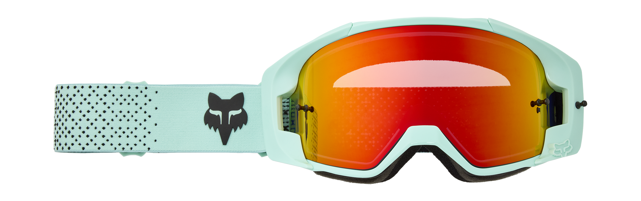 Fox Motocross Goggle Vue Core - Turquoise - Injected Vivid Red