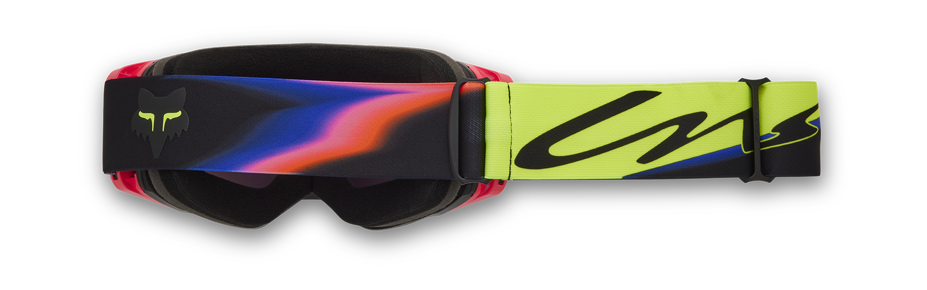 Fox Motocross Goggle Vue Core - Black / Pink - Injected Vivid Blue Spark