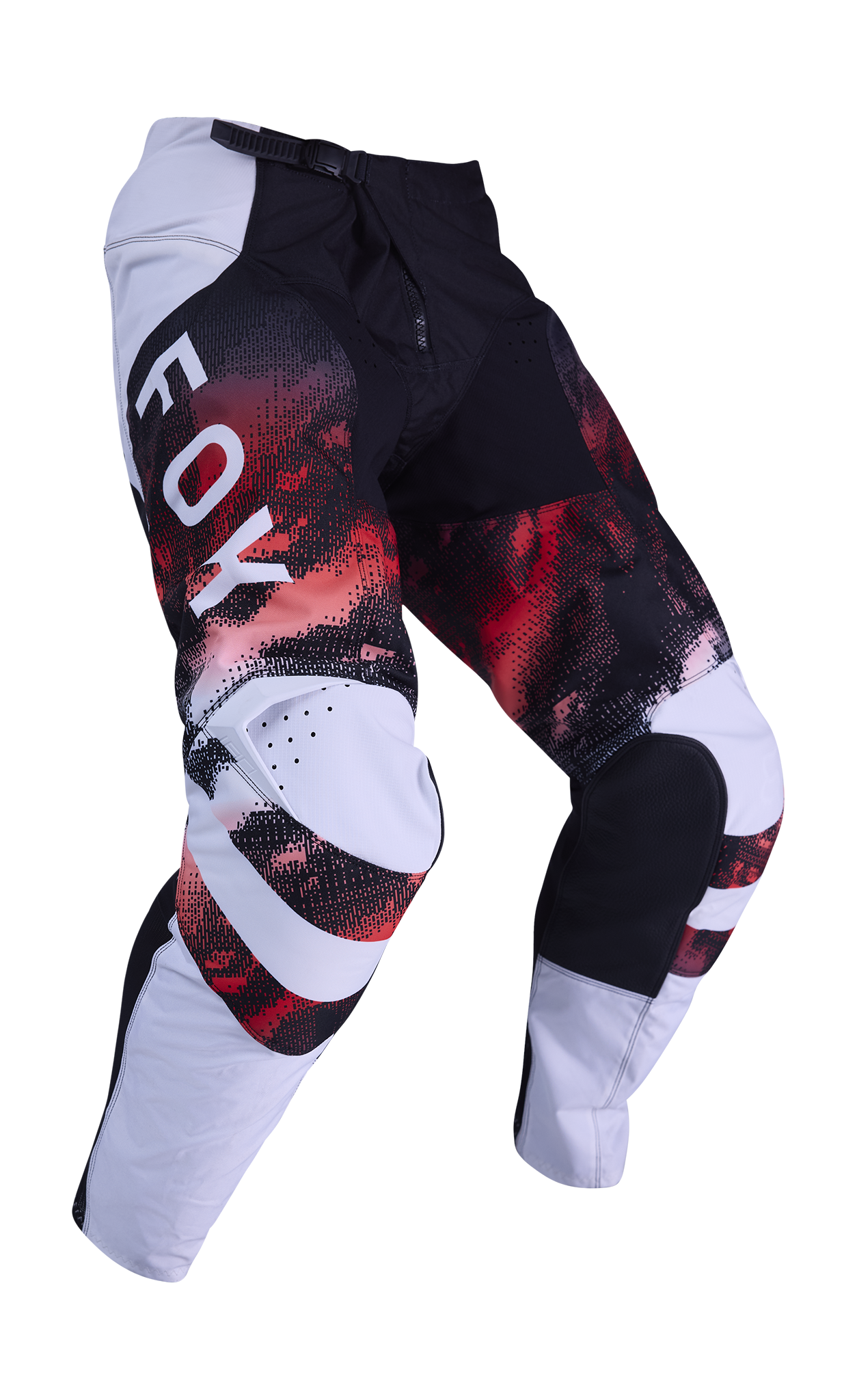 Fox Motocross Pants 2026 180 Kairos - White / Fluo Red