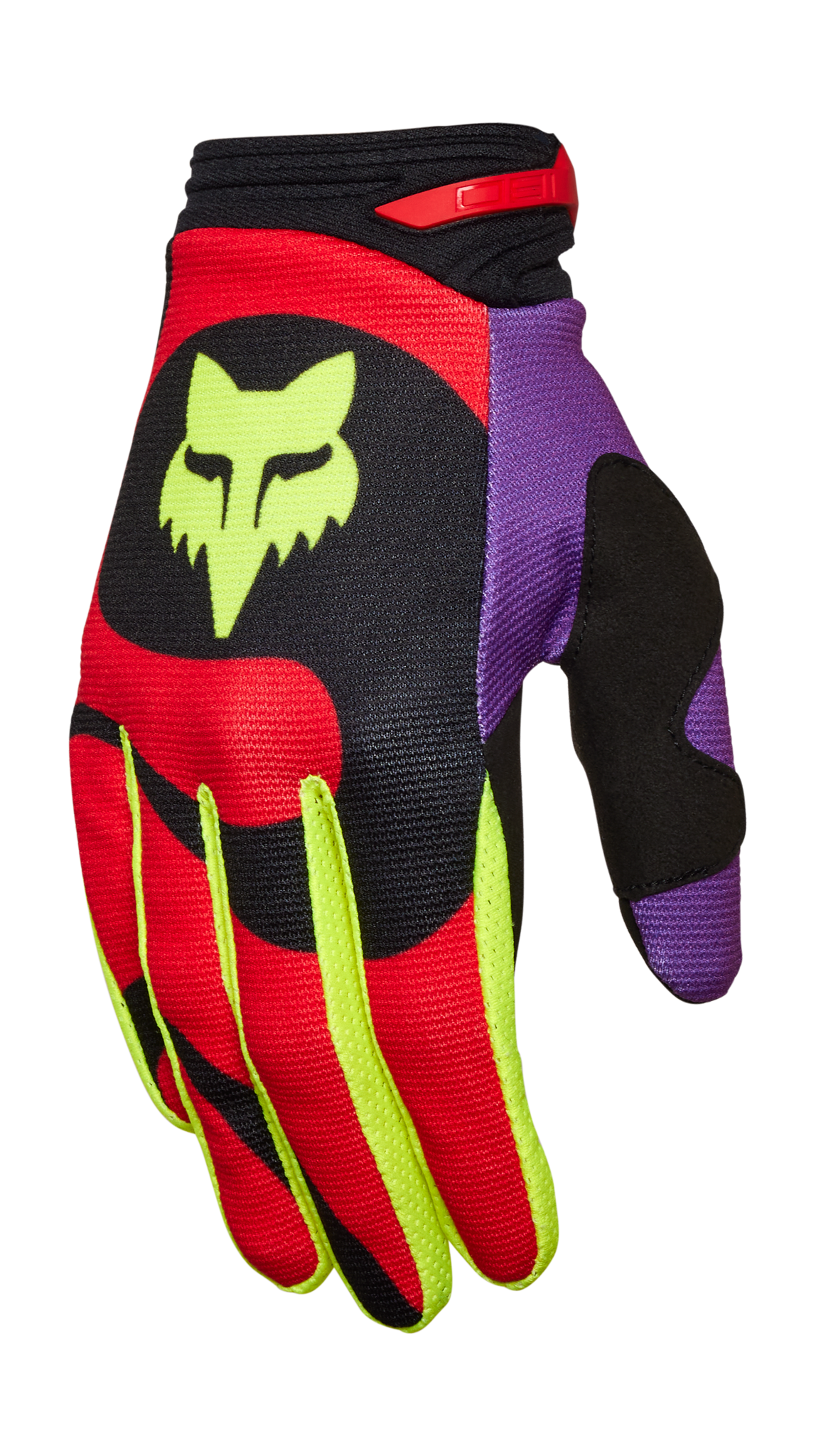 Fox Motocross Gloves 180 Emotion - Fluo Red