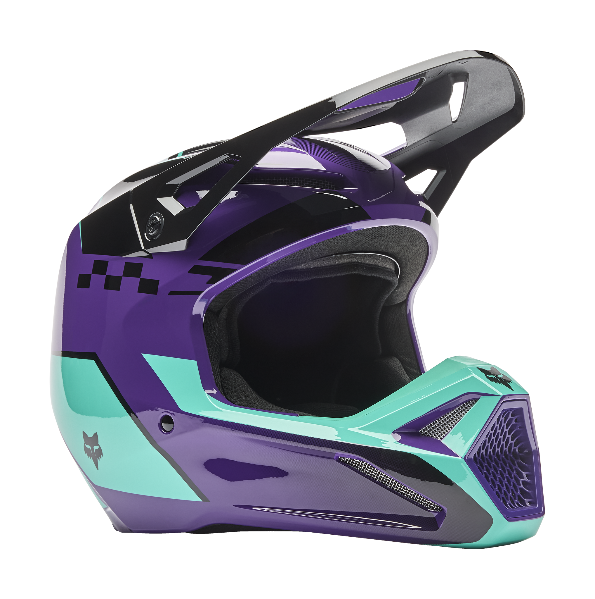 Fox Motocross Helmet V1 Collect - Grape