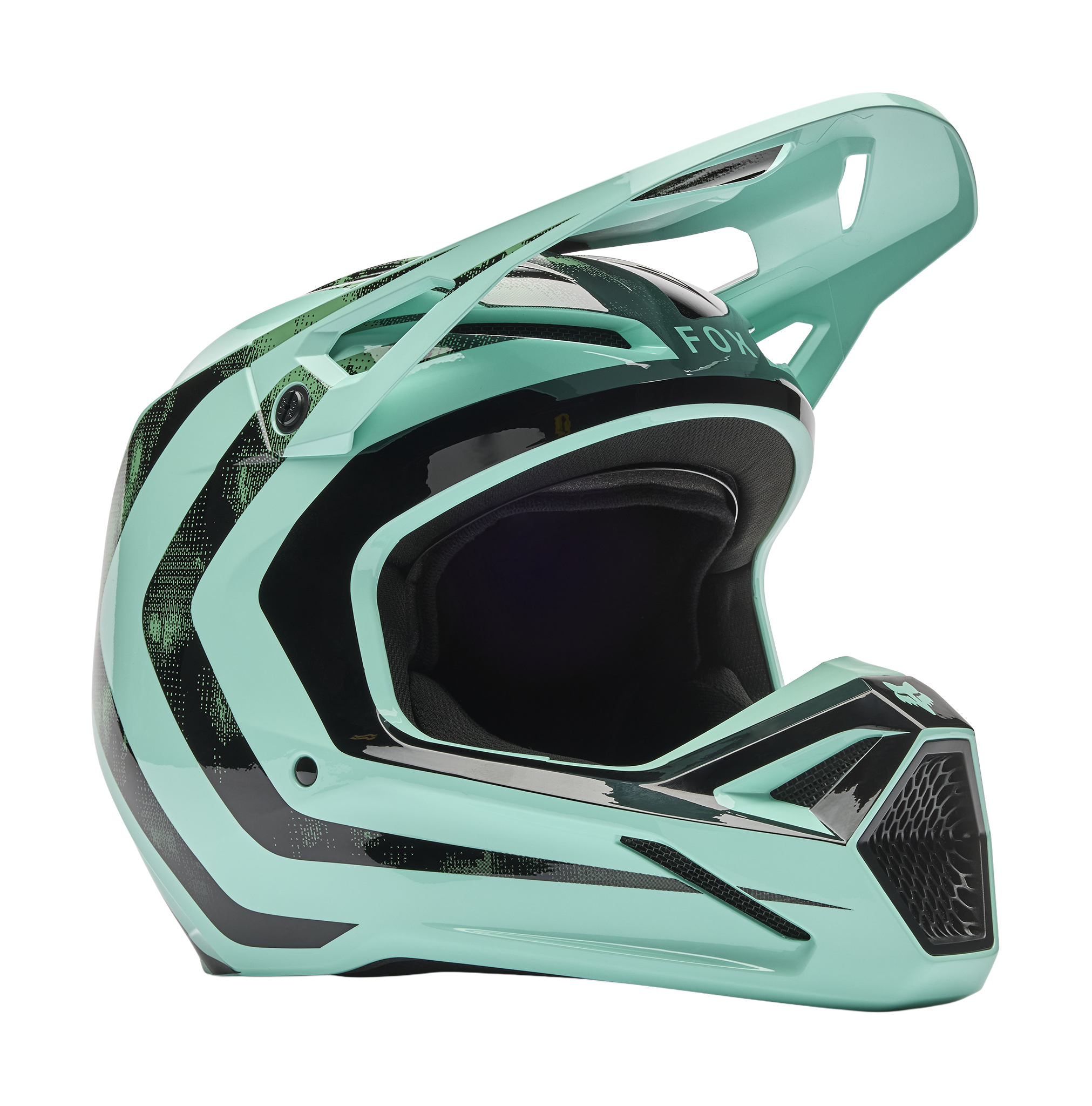 Fox Motocross Helmet V1 Kairos - Turquoise
