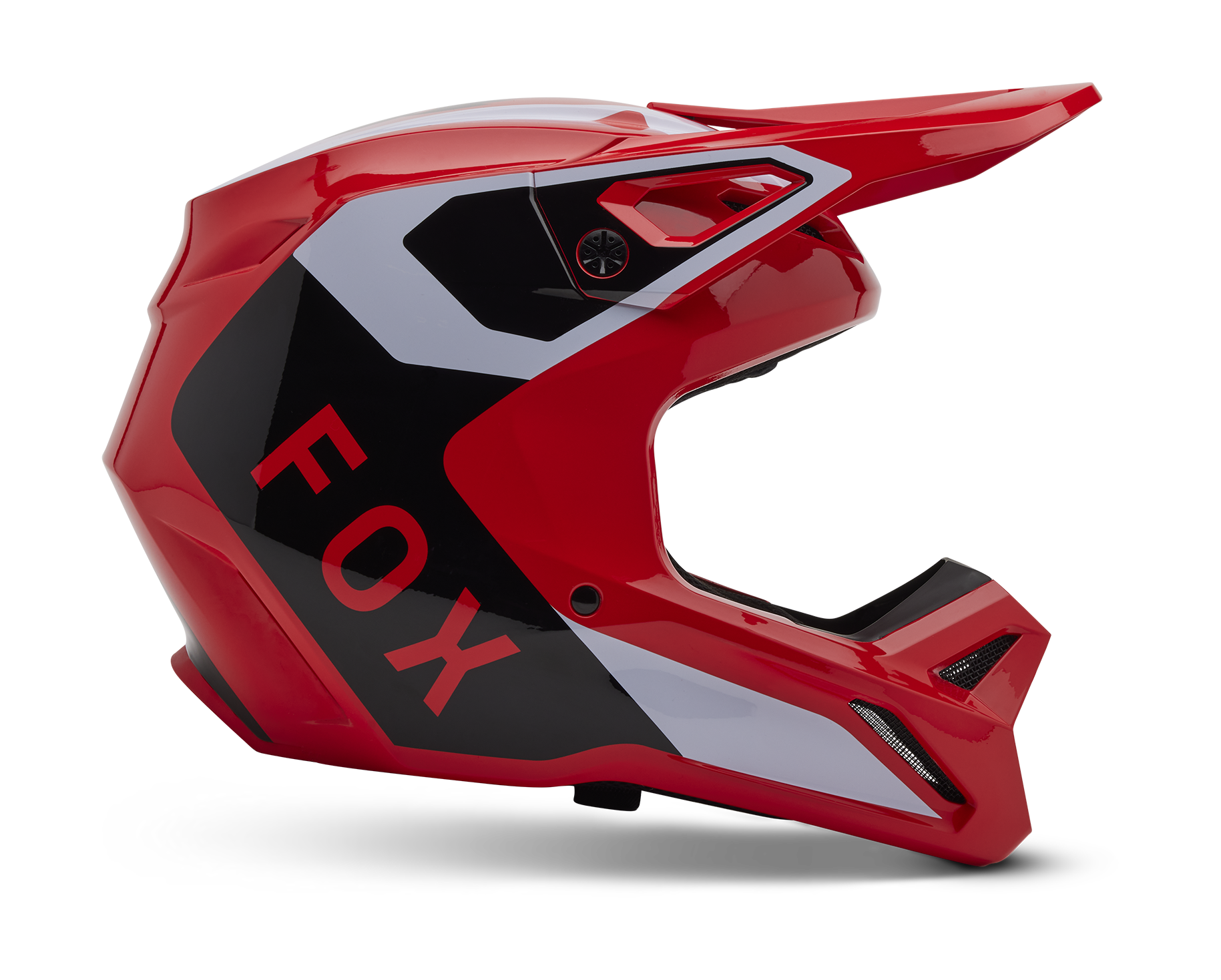 Fox Motocross Helmet V1 Lean - Flo Red