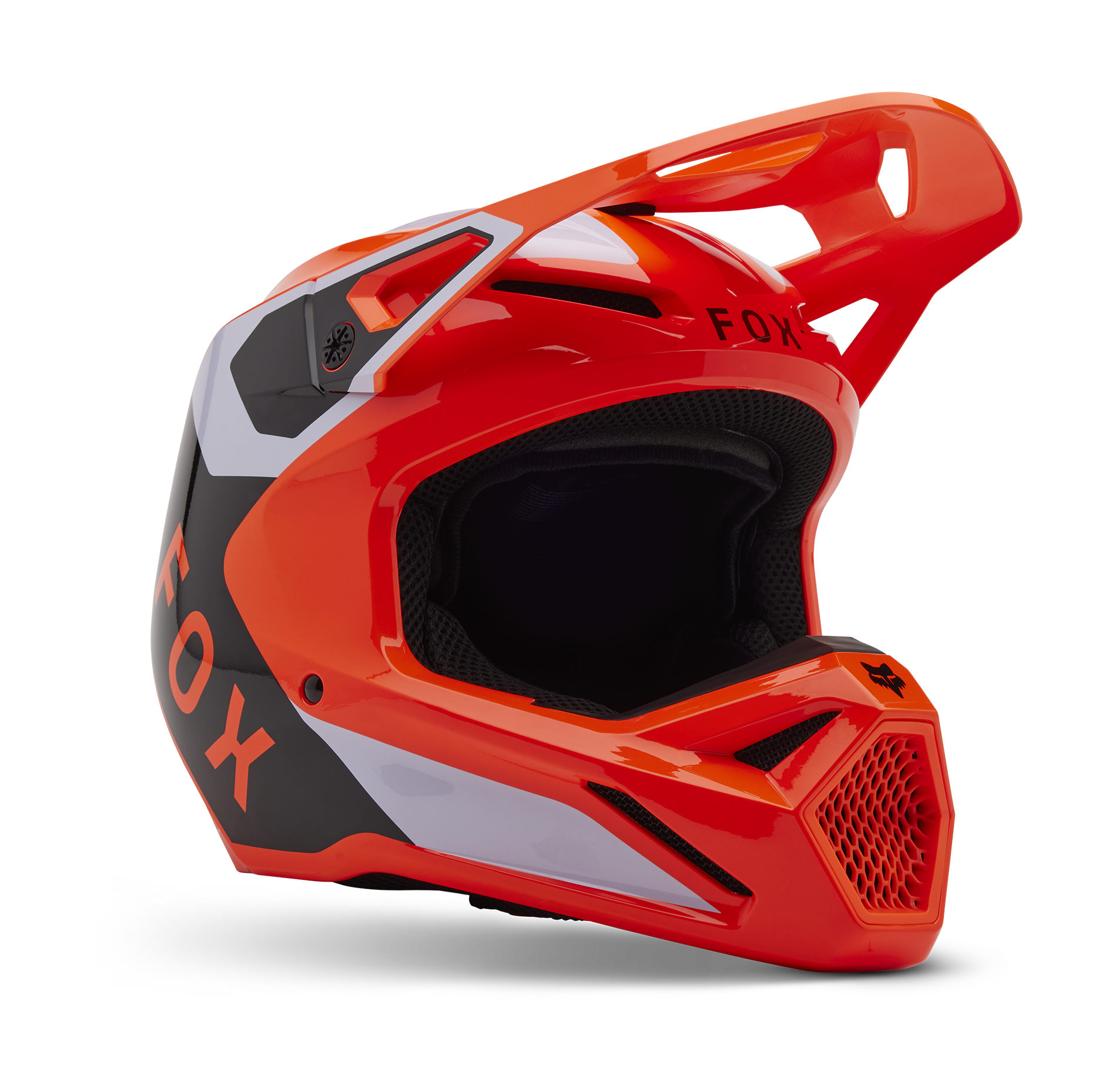 Fox Motocross Helmet V1 Lean - Fluo Orange